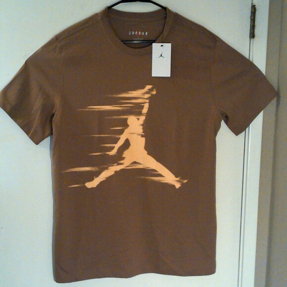 NEW AIR JORDAN "MJ MVP Jumpman Tee" MEN'S ARCHAEO BROWN T-SHIRT LARGE FZ1919-223 - Picture 8 of 8